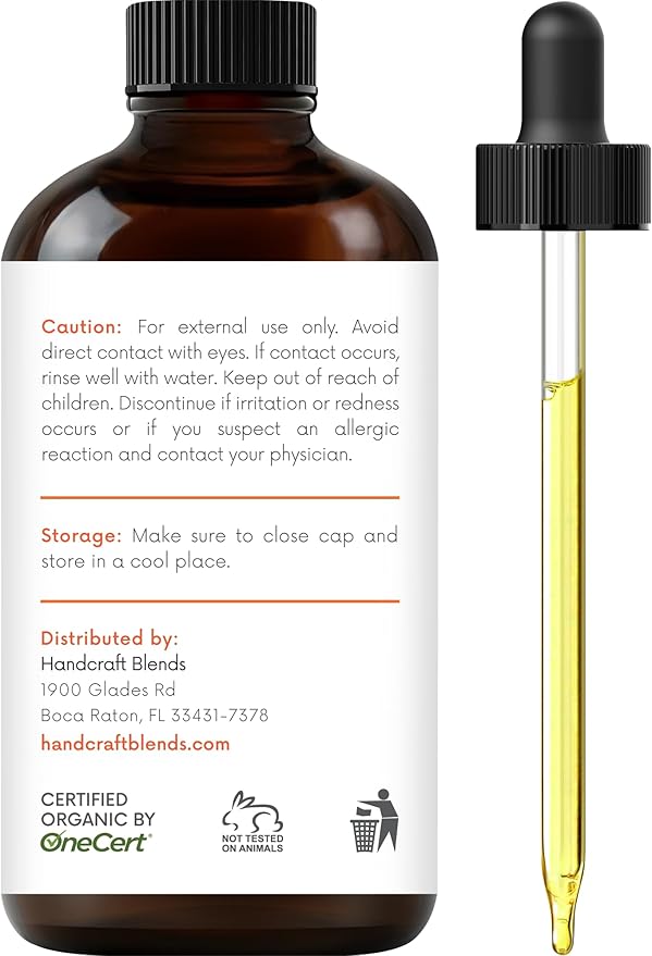 Handcraft Blends Organic Orange Essential Oil – 1 Fl Oz – 100% Pure and Natural – Premium Grade Essential Oil for Diffuser and Aromatherapy