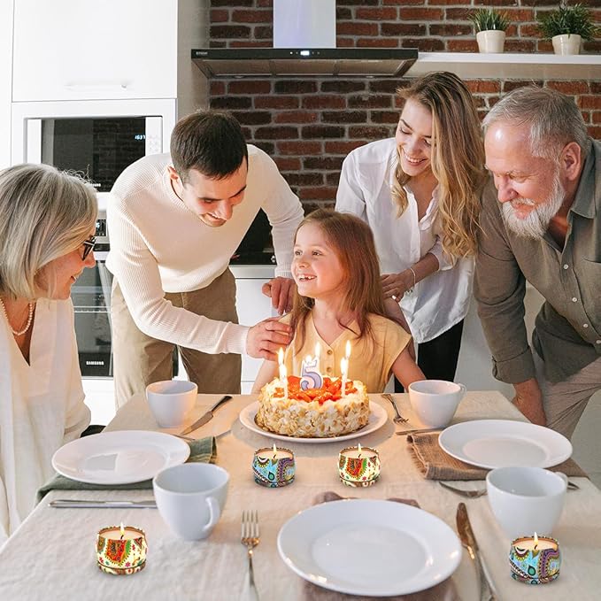 2 Packs Rose and Vanilla &Jasmine Scented Gift Set for Home Christmas, Small Natural Soy Wax Decorative Bohemian Stress Relief Aromatherapy Candles for Women Friends Cowrokers, 3.0" D x 1.8" H