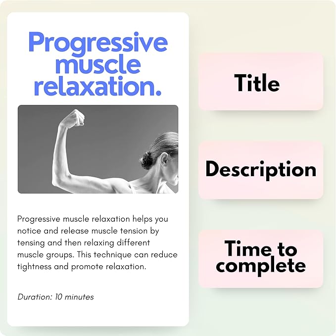 CATCHYOURDREAMS Somatic Therapy Exercise Cards: 42 Simple Practices to Reduce Stress, Release Tension, and Reconnect with Your Body Anytime, Anywhere