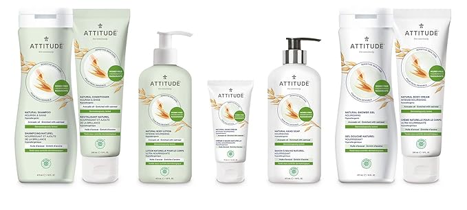 ATTITUDE Hand Cream, EWG Verified, Plant and Mineral-Based Ingredients, Vegan & Cruelty-free Beauty Products for Sensitive Skin, Nourishing, Avocado Oil, 2.5 Fl Oz (Pack of 2)