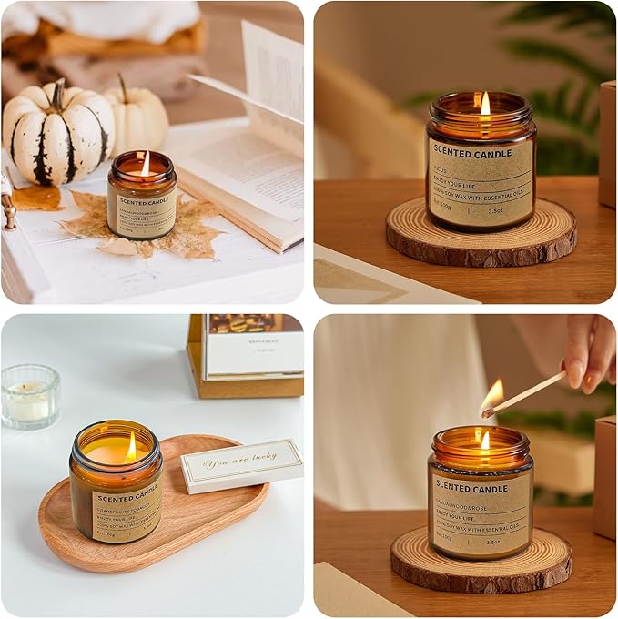 8 Pack Scented Candles Gift Set,Candle Gift for Women, Candle for Home Scented，Perfect Candles Gifts Set for Women, Mum Gifts, Birthdays, Weddings, Christmas, Yoga, Bath