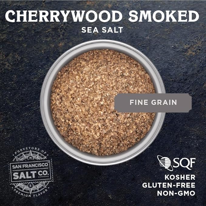 Cherrywood Smoked Sea Salt - 5 oz. Fine Grain by San Francisco Salt Company