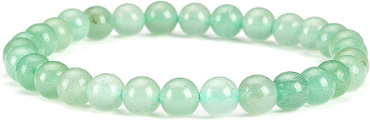 Cherry Tree Collection - Small, Medium, Large Sizes - Gemstone Beaded Bracelets For Women and Men - 6mm Round Beads