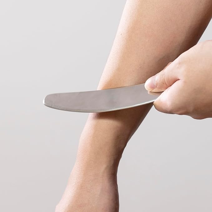 Gua sha Tool gua sha Stainless Steel iastm Tool Gussha Massage Tool Muscle Scraping Tool for Soft Tissue Therapy and Reduce Arms,Back, Legs, Neck Muscle Pain(liandaoshanshao)………