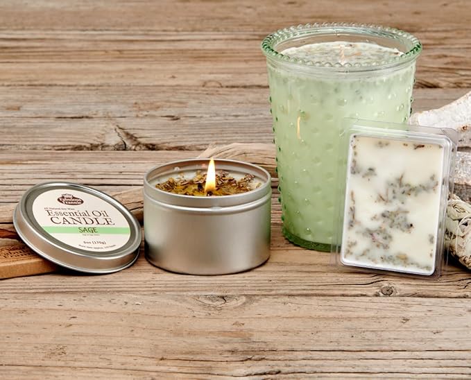 Fabulous Frannie Sage Pure & Natural Soy Candle Meltie/Tart/Melts Made with Pure Essential Oils 2.5oz