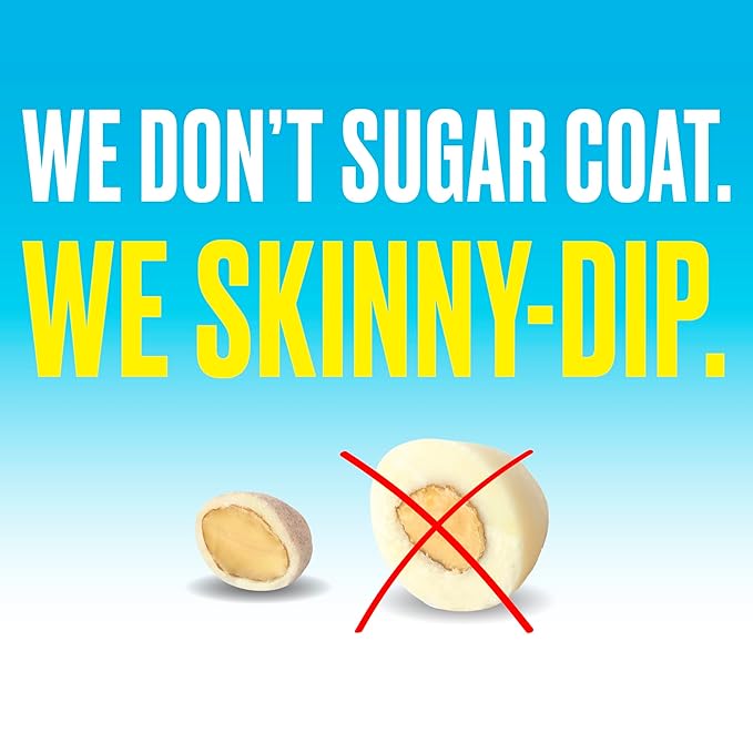 SkinnyDipped Lemon Bliss Almonds, Chocolate Covered Almonds, Low Sugar, Gluten Free, Healthy Snack, 1.2 Ounce Bags (Pack of 15)