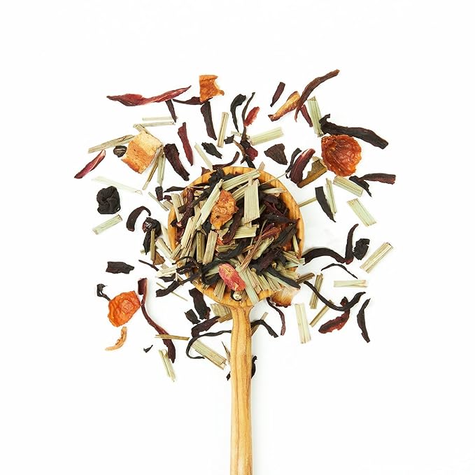 JusTea PURPLE RAIN | Loose Leaf Purple Tea | Recyclable Refill Pouch | 40+ Cups (2.8oz) | Very Low Caffeine | Award-Winning | Fair Trade | Non-GMO