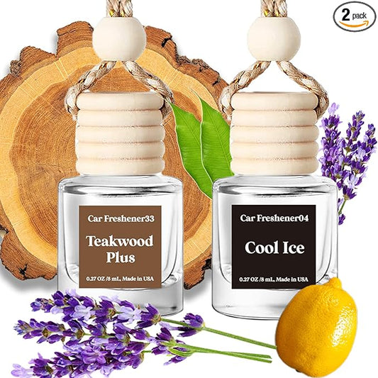 Car Air Freshener Hanging,Cute Air Diffuser for Car, Long Lasting Car Air Fresheners, Car Fresheners for Women, Made in USA (2 Pack)