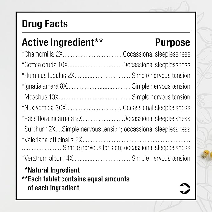 BHI Calming Stress Relief Blend 10 Natural Active Ingredients Help Restore Balance, Support Calm Mood & Sleep - Relax Mind & Body with Passionflower Chamomile & Valerian Root - 100 Tablets
