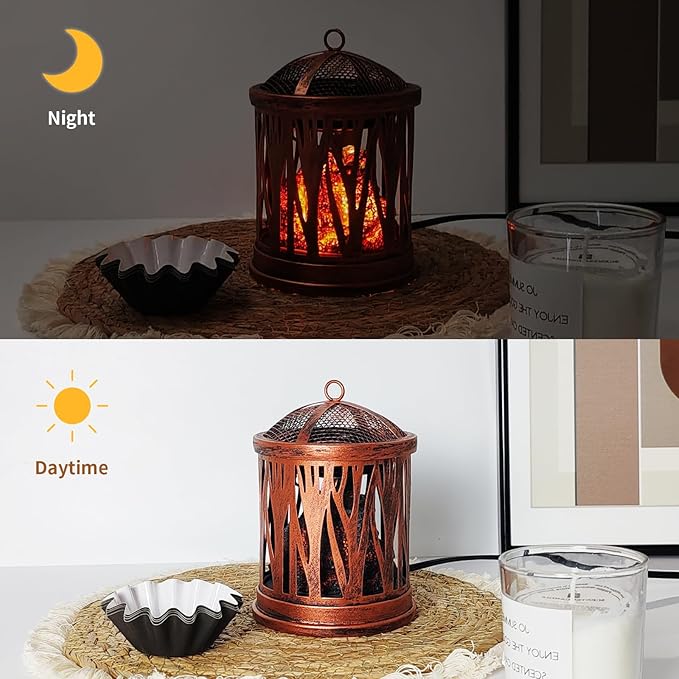 LIFFY Wax Melt Candle Warmer - Electric Melter with Lamp & Timer, Fragrance Warmer, Oil Burner, Aromatherapy Essential for Home & Office, Melt Warmer for Scented Wax Gift & Decor (Copper)