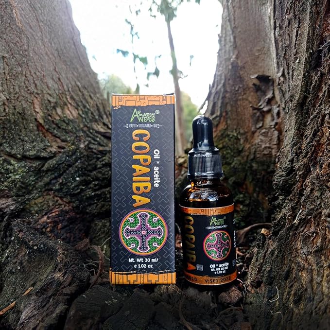 Copaiba Oil 30ml – 100% Pure & Natural, Steam Distilled from Wild-Harvested Copaifera Officinalis, for Skin Care, Massage & Aromatherapy