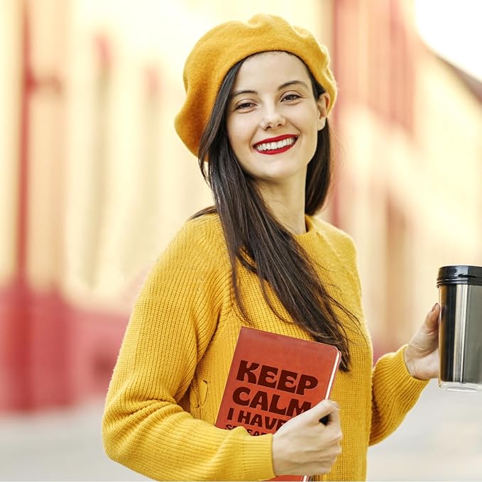 LBWCER Inspirational Motivational Gifts,Little Reminders Journal Notebook,Little Reminders Hardcover Notebook,Motivational Journal (KEEP CALM)