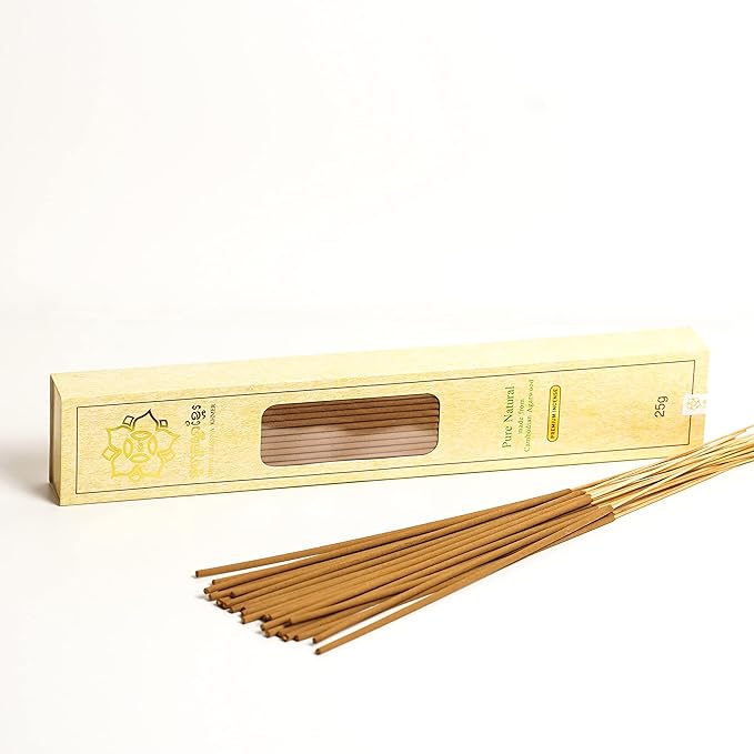 Crassna Khmer Cambodian Agarwood/Oud Incense Sticks 25g - Chemical Free - Premium