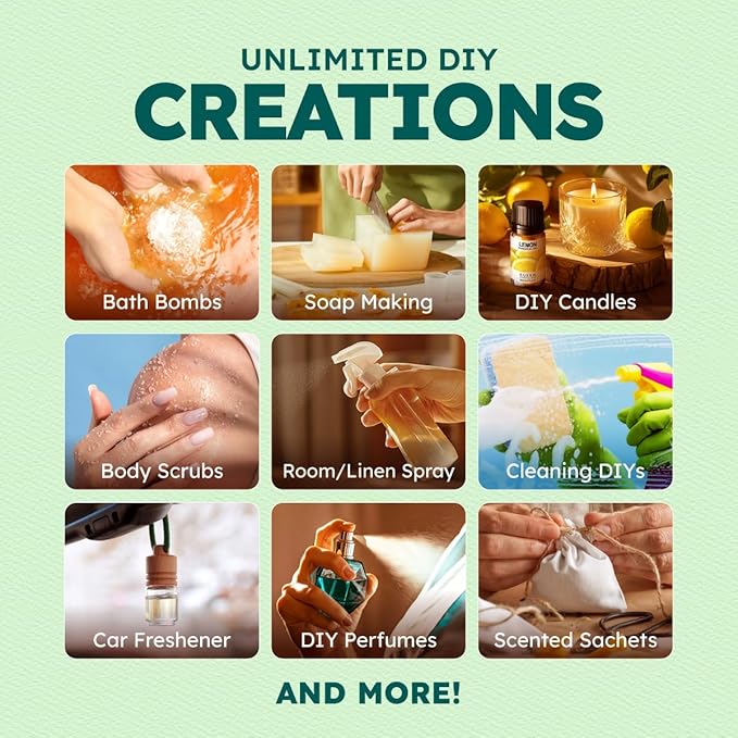 KUKKA essential oils Essential Oil for Aromatherapy – Set – Premium Grade Essential Oils for Diffuser, Aromatherapy, Hair, Skin, Body, Massage & DIY Soap Making Scents