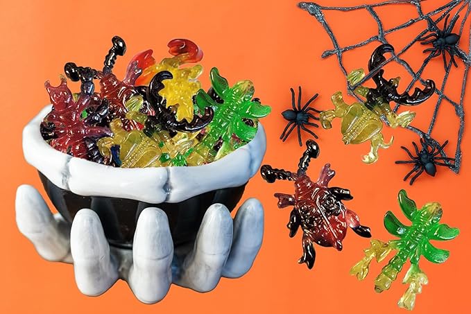 Fruidles Halloween Large Creepy Gummy Candy, Soft Chewy Gummy Candies, 4 Gummies per Pack (48-Gummies)