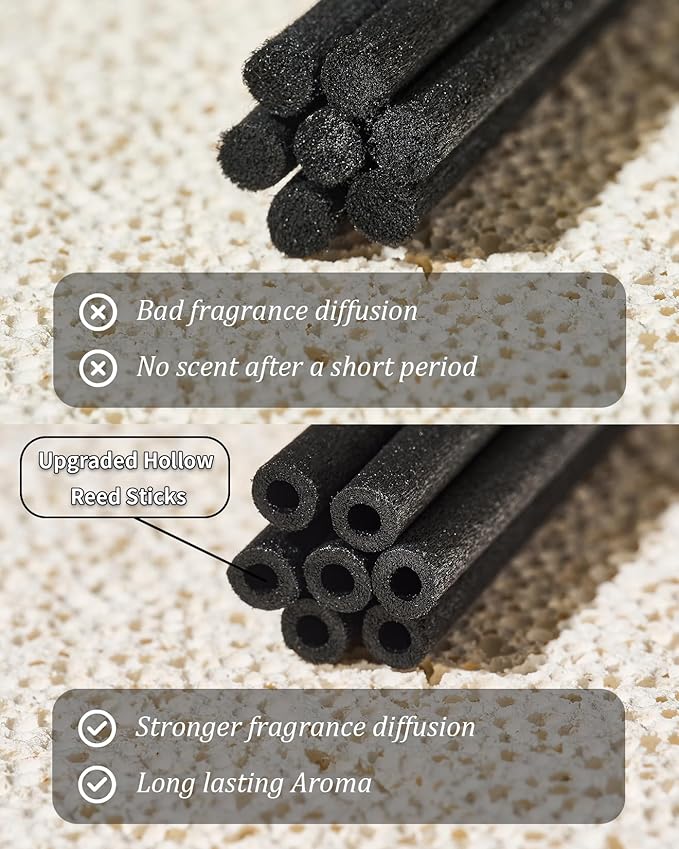 M&SENSE Reed Diffuser Set - 7.04oz Ocean Breeze Scent Diffusers with Sticks for Home, Oil Fragrance with Sticks, Shelf Decor for Bedroom Bathroom Office