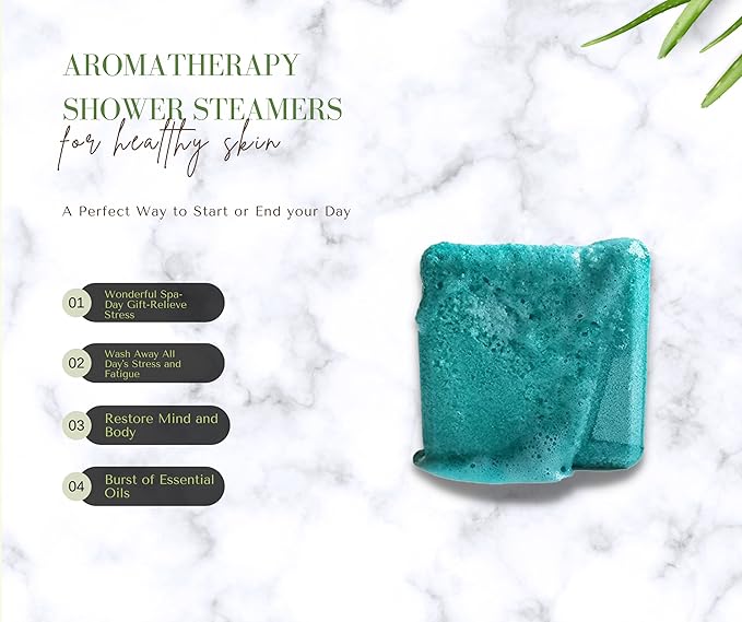 Shower Steamers - Variety Pack of 9 Shower Bombs with Essential Oils (9 Pack Box)