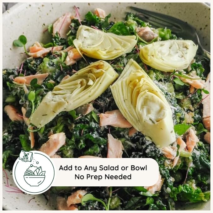 POSHI Artichoke Hearts with Basil and Thyme – Ready-to-Eat Snack Pack – Vegan, Keto, Low Carb, Gluten Free, Non-GMO (10 Pack, 1.58 oz)