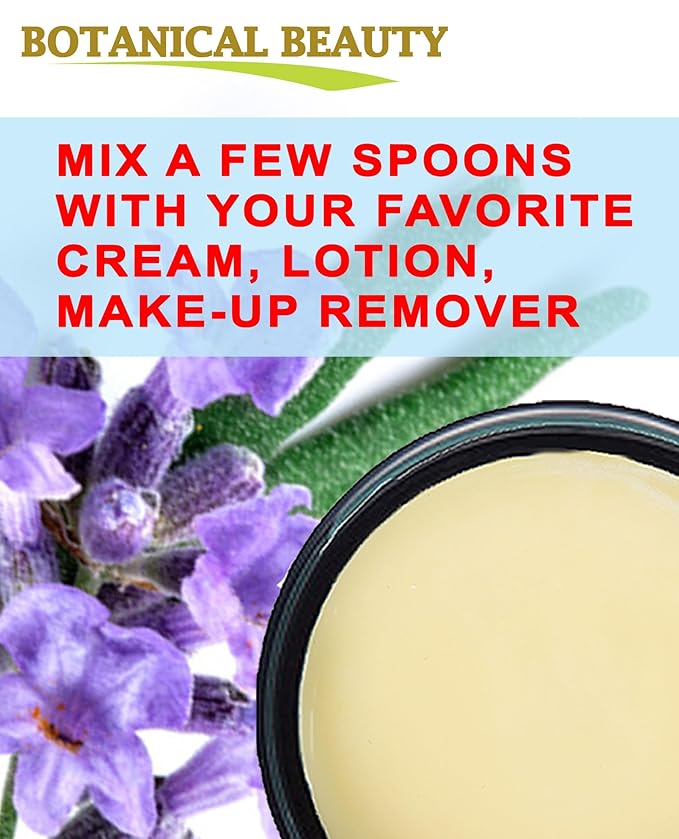 Botanical Beauty LAVENDER OIL BUTTER 100% Natural Lavender Essential Oil in Shea Nut Butter for FACE, SKIN, BODY, HAIR, NAILS. Beauty Skin Moisturizer Oil Butter. (16 Fl Oz)