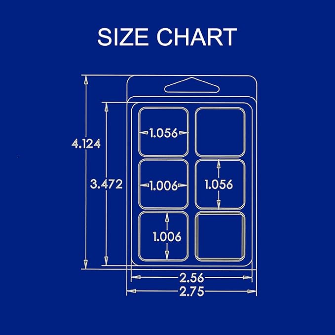 Baby Powder Strongly Scented Hand Poured Vegan Wax Melts, 12 Scented Wax Cubes, 6.4 Ounces in 2 x 6-Packs