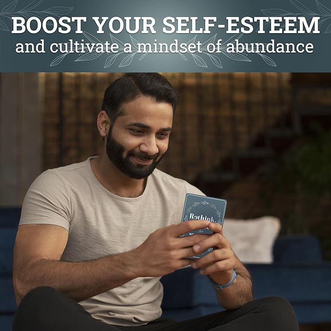 QUOKKA Rethink 95 Positive Affirmation Cards for Mindfulness | Inspirational Motivational Cards for Women, Men, Teens for Stress Anxiety Relief and Mental Wellness | Durable Self Care Card Set