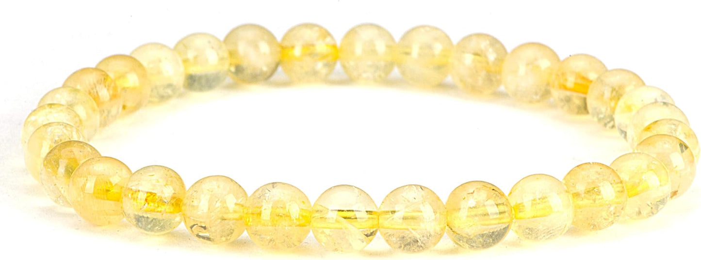 Cherry Tree Collection - Small, Medium, Large Sizes - Gemstone Beaded Bracelets For Women and Men - 6mm Round Beads