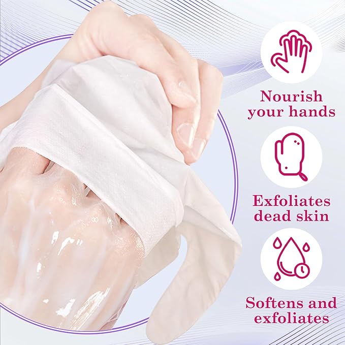 6 Pairs Hand Masks Moisturizing Gloves, Hydrating Hand Mask Moisturizer Gloves Care for Dry Cracked Hands, Smooth Long Lasting Soft Firming Hand Mask Gift Set for Men Women（D