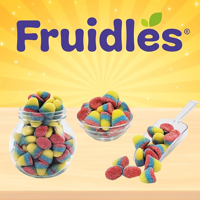 Fruidles Tropical Gummy Drops Candy, Delicious Sugar Coated Fruit Flavors Gummies (1 Pound)
