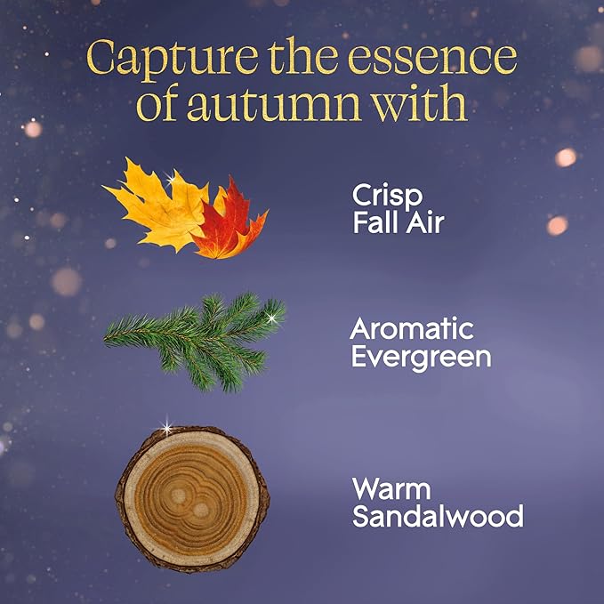 Glade PlugIns Refills Air Freshener, Embers & Sandalwood, Scented and Essential Oils for Home and Bathroom, 0.67 Fl Oz, 5 Count