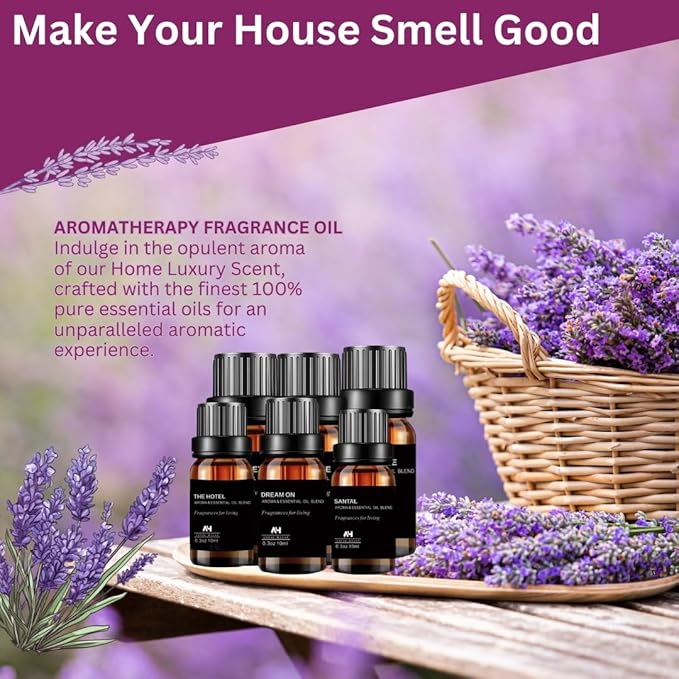 Dream On Diffuser Oil 10ml – White Tea Luxury Hotel Scent Inspired by Westin – Essential Oils for Diffuser – White Tea, Aloe Vera, Cedarwood – Home Aromatherapy Oil Refill