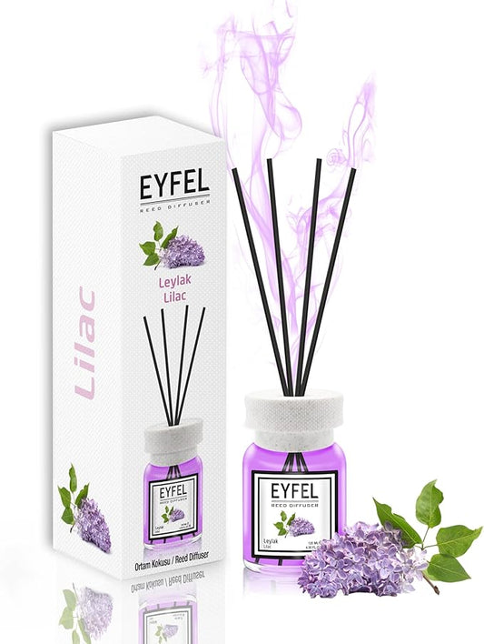 EYFEL Reed Diffusers for Home – Lilac Reed Diffuser Set 4.05 fl oz Oil Diffuser Sticks, Bathroom Diffuser, Home Fragrances, Scented Sticks, Home Décor