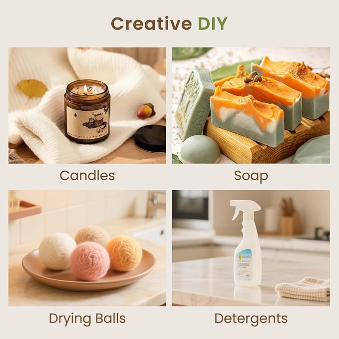 HIQILI 100ML Citronella Oil for Homemade Sprays, Add to Diffuser, 100% Pure and Natural Undiluted 3.38 Fl Oz