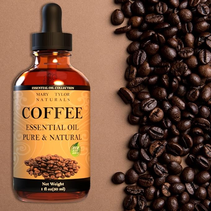 Coffee Essential Oil (1 oz), Premium Therapeutic Grade, 100% Pure and Natural, Perfect for Aromatherapy, Diffuser, DIY by Mary Tylor Naturals