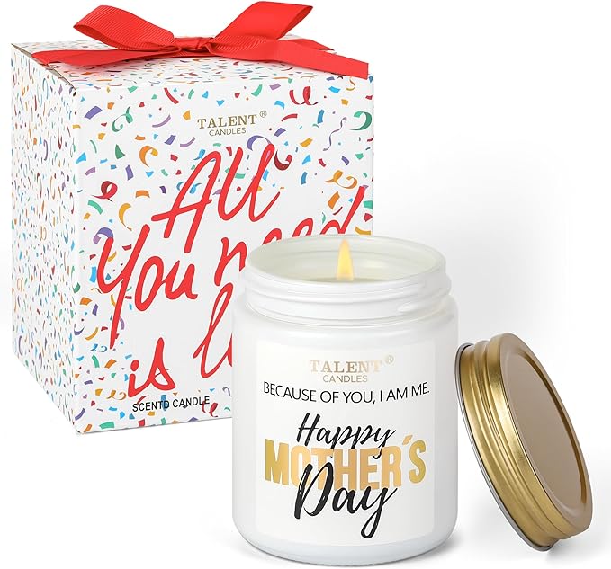 Elegant Scented Candle for Mom | Mother's Day Gift | Iris & Orange Blossom 8.4oz Candle Jars