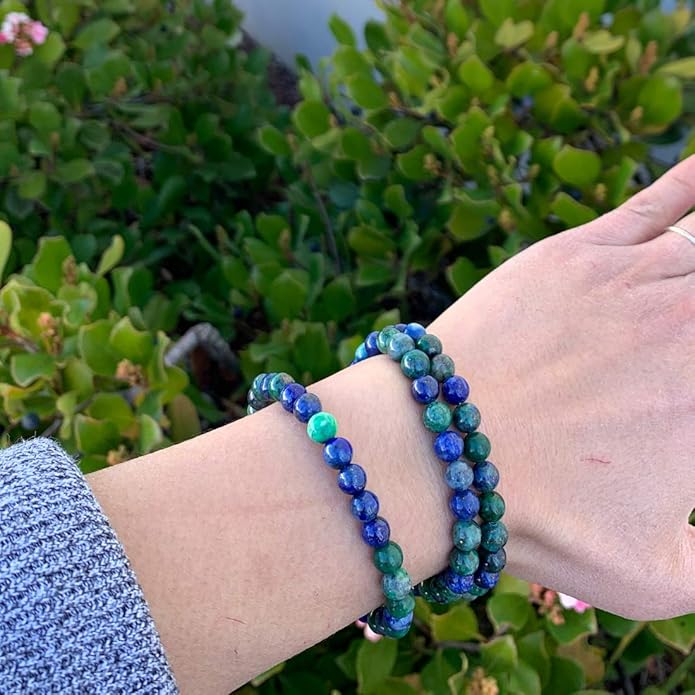 Adabele 1pc Natural Stretch Gemstone Bracelet 6mm (0.24 Inch) Bead 7" 7.5" 8 inch Healing Crystal Quartz Energy Chakra Jewelry Women Birthday Gift