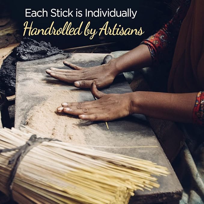 Soul Sticks Aztec Cinnamon Resin Incense Sticks, 90 Hrs Burn Time – 100% Natural, Hand-Rolled & Slow-Burning 6 Pcs| Artisan Blend for Yoga, Meditation, Relaxation, Aromatherapy (Cinnamon)