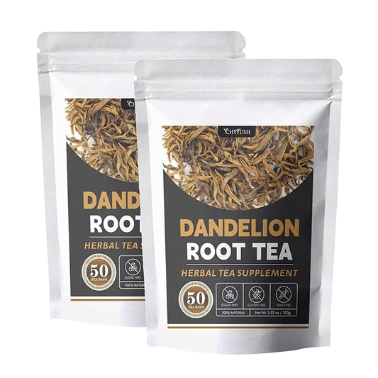Dandelion Root Tea, Natural Dandelion Herbal Tea for Kidney & Liver Detox, Support Boost Immune System, Caffeine Free, No Additives (2)