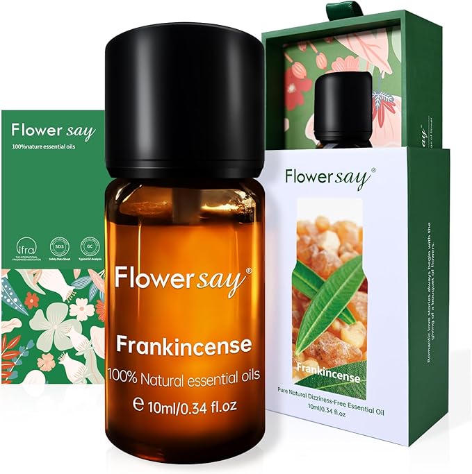 Frankincense Essential Oil – 100% Pure & Natural from India, Therapeutic Grade Boswellia – Skin Care, Aromatherapy, Diffuser & Massage – 10ml