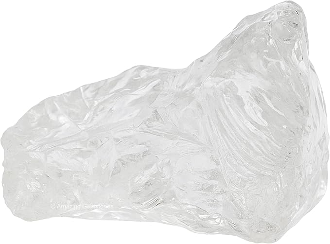 Amazing Gemstone 2 Pieces Premium Grade Clear Quartz Raw Crystals and Healing Stones, Natural Rocks for Tumbling and DIY Raw Stones and Crystals