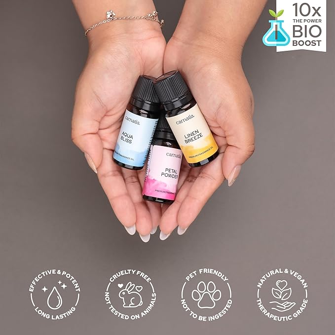 Carnatia Laundry Day Fragrance Oil Set – 6 Fresh & Clean Scents for Laundry, Linens & Home | Aromatherapy Oils for Dryer Balls, Diffusers & Room Freshening