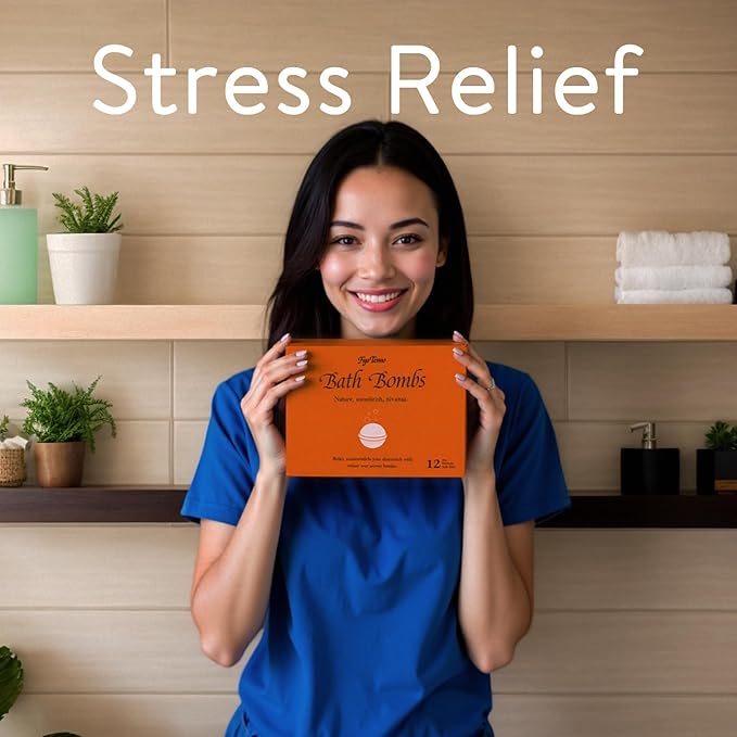 Bath Bombs for Women, 12 Pack Handmade Natural Fizzies Bath Bombs with 12 Unique Scents, Relaxing Bubble Bath for Dry Skin Moisturizing, Essential Oils Bathbomb Spa Gift Set for Mom, Wife, Girlfriend