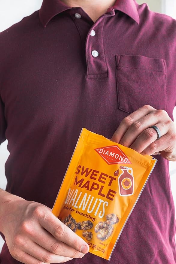 Diamond of California Sweet Maple Walnut Snack Nuts, 4 oz. (4 Pack)