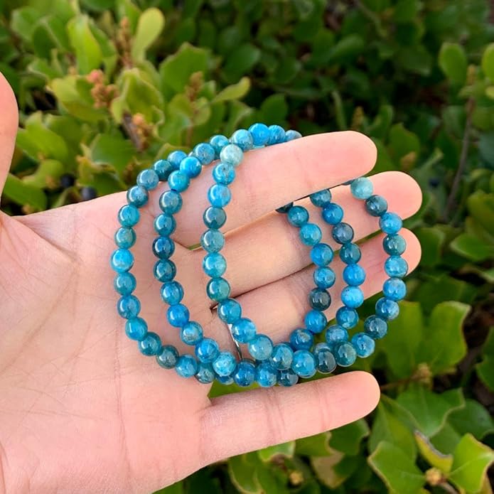 Adabele 1pc Natural Stretch Gemstone Bracelet 6mm (0.24 Inch) Bead 7" 7.5" 8 inch Healing Crystal Quartz Energy Chakra Jewelry Women Birthday Gift