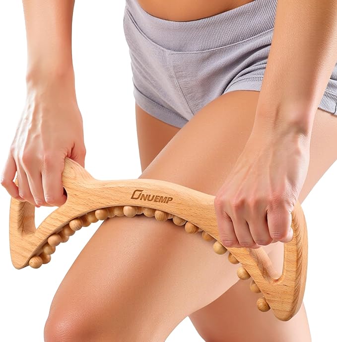 ONUEMP Wood Therapy Massage Tools, Cellulite Massager Body Slim Brush, Maderoterapia Kit Colombiana for Lymphatic Drainage, Body Sculpting, Myofascial Release, Deep Tissue