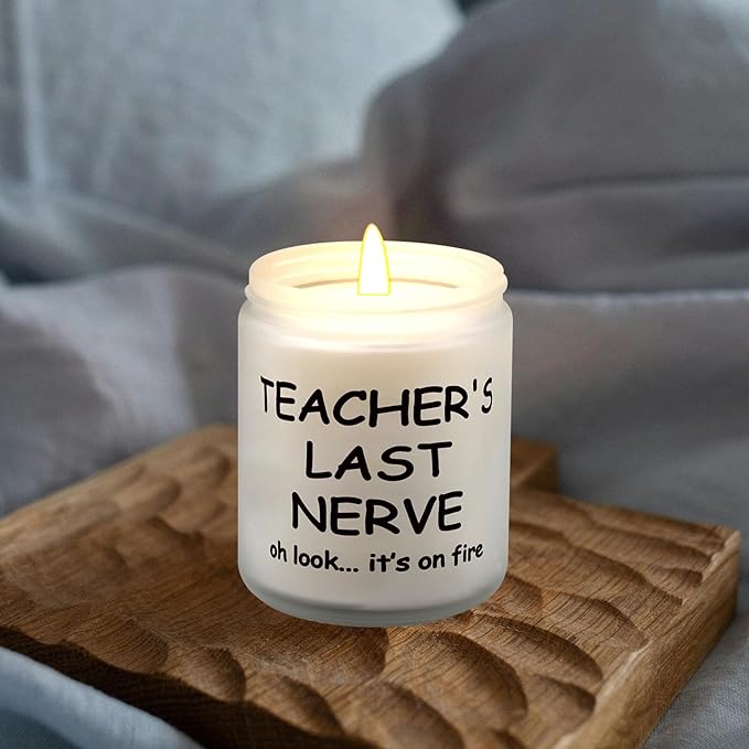 Lihome Teacher Appreciation Gifts, Funny Teacher's Day, Birthday, Thanksgiving, Christmas Gifts, Vanilla Coconut Candles