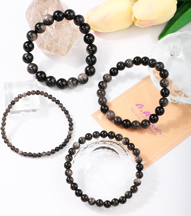 AD Beads 4mm6mm8mm10mm Handmade Bracelet - Natural Gemstone for Peace and Tranquility - Meditation, Yoga, Healing and Energy Gift for Unisex