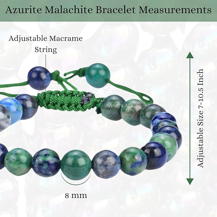 Energy Protection Crystal Handmade Adjustable Bead Bracelet Perfect for Men, Women’s Gift - Gemstone Healing Stretch Bracelet Pulsera Para Hombre Mujer Stocking Stuffer