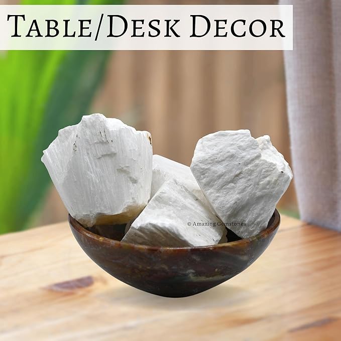 Amazing Gemstone 2 Pieces Scolecite Raw Crystals and Healing Stones, Natural Rocks for Tumbling and DIY Raw Stones and Crystals