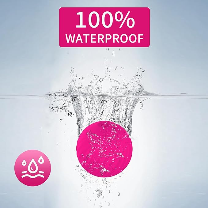 Handheld Portable Massage Electric Vibrating Waterproof Balls for Myofascial Release, Trigger Point Therapy, Muscle Knots, and Yoga Therapy, Pain Relief & Muscle Recovery. (Rose Red)