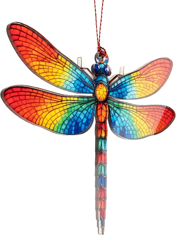 Dagonfly Ornament - Dragon Fly Gift for Women - Dragonfly Gifts - Dragonfly Ornaments - Christmas Ornament 2025 - Christmas Ornaments - White Elephant Gifts - Xmas Tree Hanging